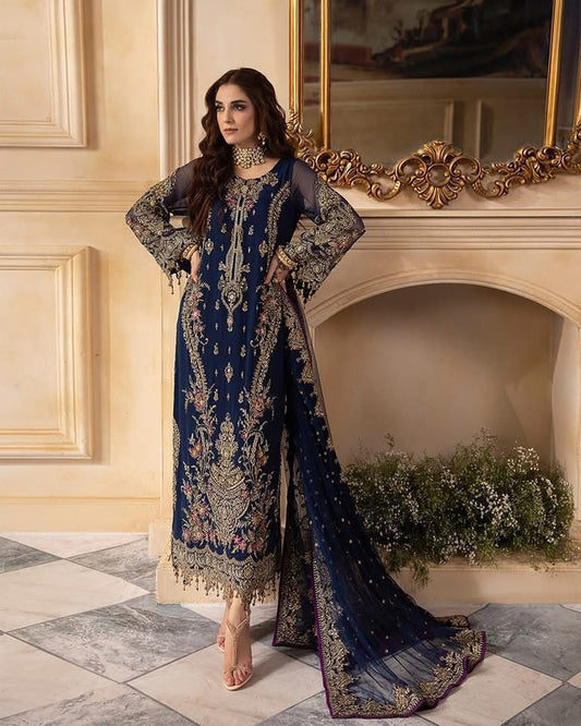 CHARIZMA chiffon viscos wedding unstitched suit