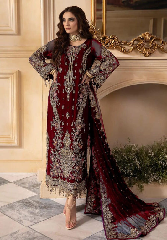 CHARIZMA chiffon viscos wedding unstitched suit