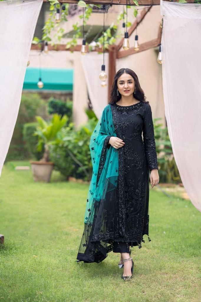 SERENE IMROZIA Net Embroidered