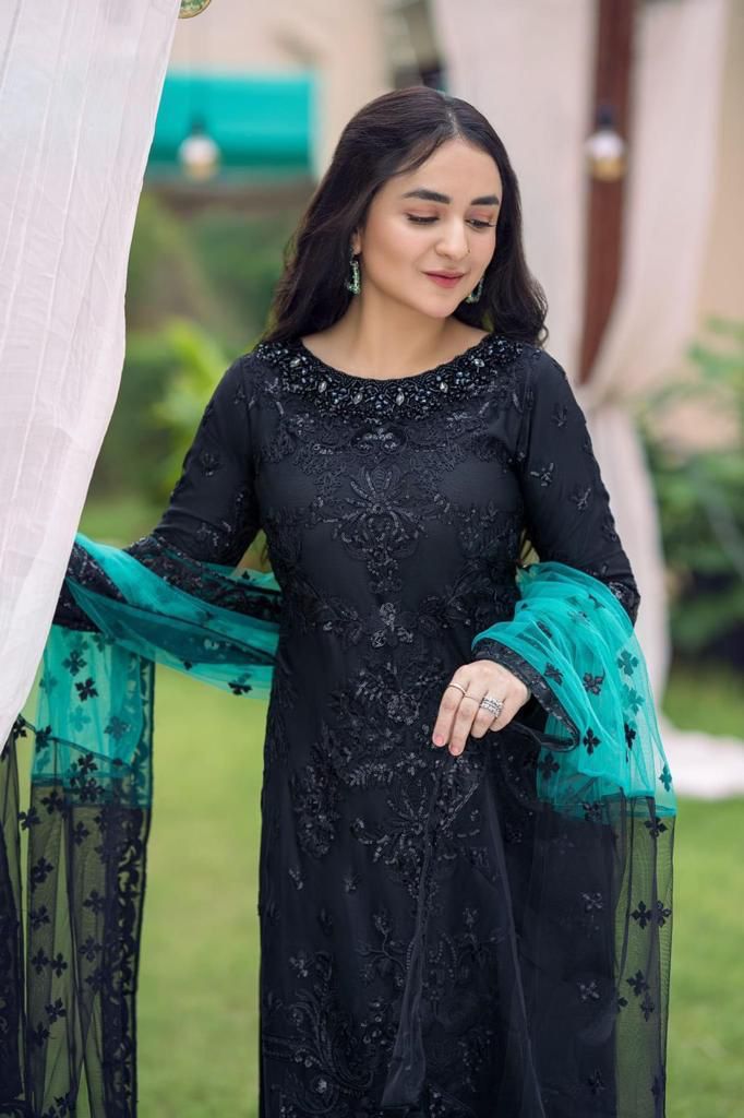 SERENE IMROZIA Net Embroidered