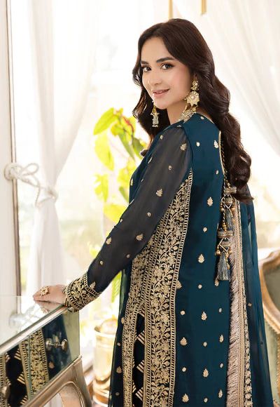 BRAND LUXURY CHIFFON EMBROIDERED ARTICLE