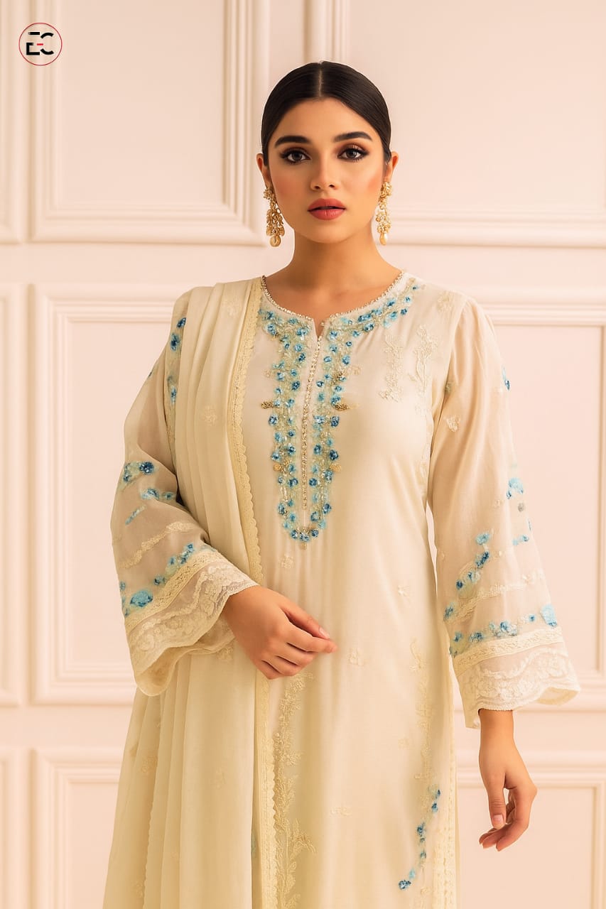 AGHA NOOR BRAND EMBROIDERED CHIFFON COLLECTION