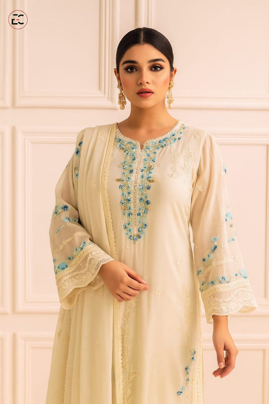 AGHA NOOR BRAND EMBROIDERED CHIFFON COLLECTION