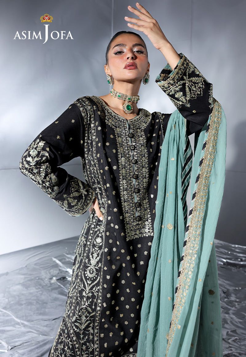 ASIMJOFA BRAND LUXURY CHIFFON EMBROIDERED ARTICLE