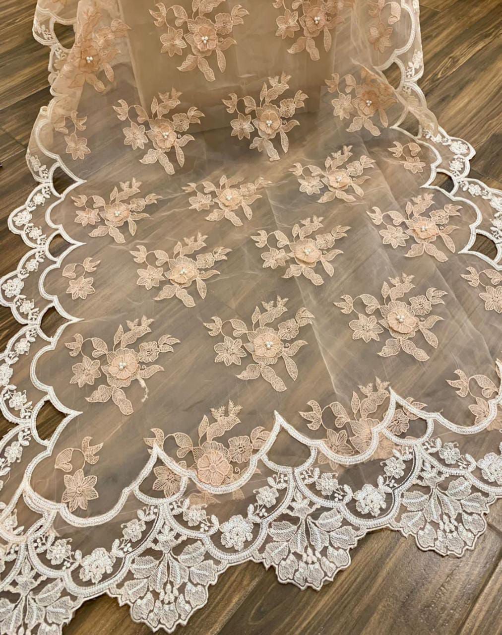 MARIA.B organza embroidered & moti work sequence unstitched suit