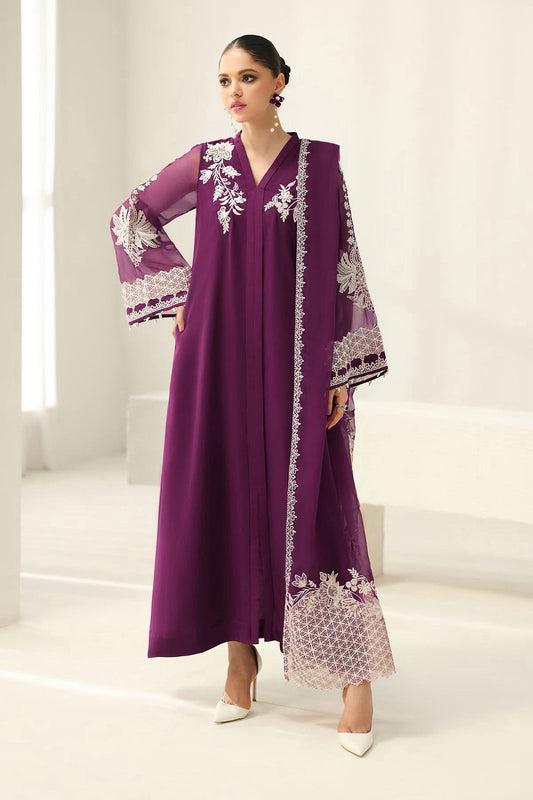 BAROQUE Chiffon embroidered unstitched Suit