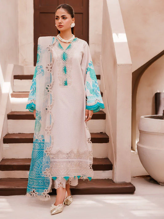 Charizma Sheen Embroidered Lawn Unstitched 3Pc Suit SH5-01
